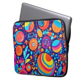 Lebhaftes Abstraktes Blubble-Universum Laptopschutzhülle (Vorderseite Links)
