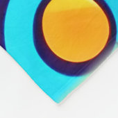 Lebhaftes Abstraktes Bubbles Artwork Fleecedecke (Ecke)