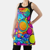 Lebhaftes Abstraktes Bubbles Artwork Schürze (InSitu)