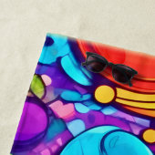 Lebhaftes Abstraktes Bubbles Artwork Strandtuch (Beispiel)
