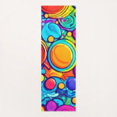 Lebhaftes Abstraktes Bubbles Artwork Yogamatte (Vorderseite)