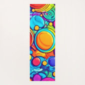 Lebhaftes Abstraktes Bubbles Artwork Yogamatte (Rückseite)