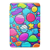 Lebhaftes Abstraktes Candyland Badematte (Vorderseite Vertikal)