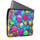 Lebhaftes Abstraktes Candyland Laptopschutzhülle (Vorne Rechts)