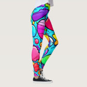 Lebhaftes Abstraktes Candyland Leggings (Rechts)