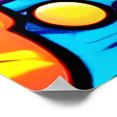 Lebhaftes Abstraktes Candyland Poster (Ecke)