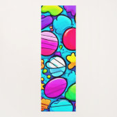 Lebhaftes Abstraktes Candyland Yogamatte (Rückseite)