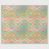 Lebhaftes abstraktes Design Geschenkpapier (Flach)