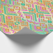 Lebhaftes abstraktes Design Geschenkpapier (Ecke)