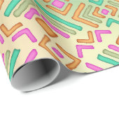 Lebhaftes abstraktes Design Geschenkpapier (Rolleneckpunkt)