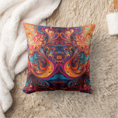 Lebhaftes abstraktes Design Kissen (Decke)