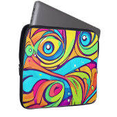 Lebhaftes Abstraktes Design Laptopschutzhülle (Vorne Rechts)