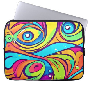 Lebhaftes Abstraktes Design Laptopschutzhülle