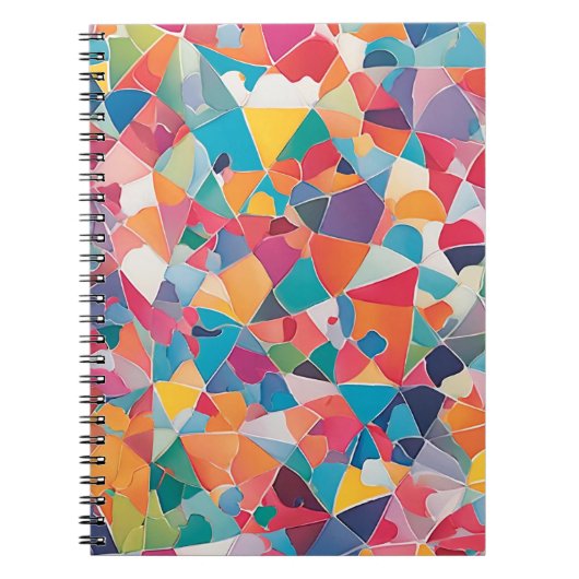Lebhaftes abstraktes Design-Notebook - das beste G Notizblock (Vorderseite)