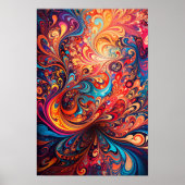 Lebhaftes abstraktes Design Poster (Vorne)