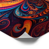 Lebhaftes abstraktes Design Poster (Ecke)