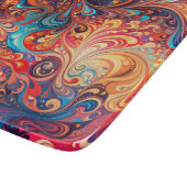 Lebhaftes abstraktes Design Schneidebrett (Ecke)