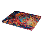 Lebhaftes abstraktes Design Schneidebrett (Ecke)