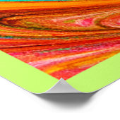 Lebhaftes Abstraktes Farbmuster Poster (Ecke)