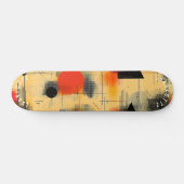 Lebhaftes, Abstraktes, gelbes und rotes Skateboard (Horizontal)
