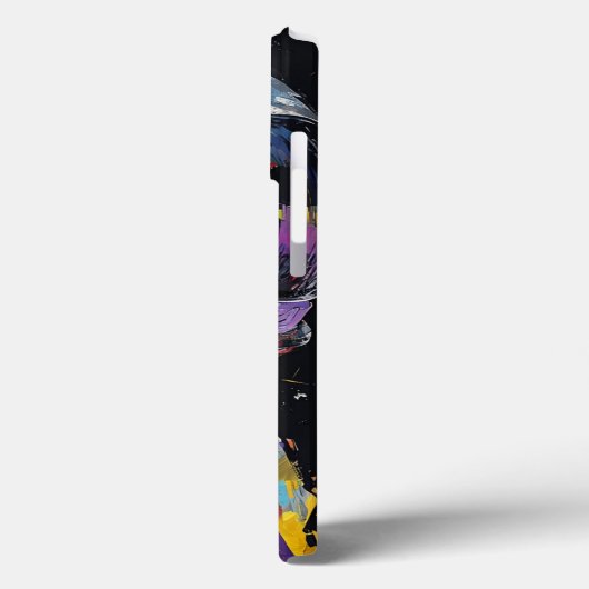 Lebhaftes Abstraktes Headset für digitale Artwork Case-Mate iPhone Hülle (Rückseite / Links)