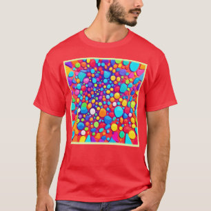 Lebhaftes Abstraktes Kaleidoskop T-Shirt