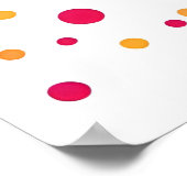 Lebhaftes Abstraktes Katzen-Portrait mit farbenfro Poster (Ecke)