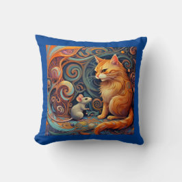 Lebhaftes Abstraktes Katzenkissen und Mausewurfkis Kissen