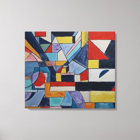 Lebhaftes Abstraktes Landskape von Raphael Canossa Leinwanddruck (Vorderseite)