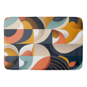 Lebhaftes Abstraktes Mittelalter Moderne Badematte (Vorderseite)