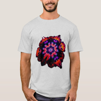 Lebhaftes Abstraktes Muster in Krawatte-Färbung T-Shirt