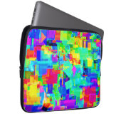 Lebhaftes Abstraktes Muster Laptopschutzhülle (Vorne Rechts)