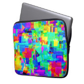 Lebhaftes Abstraktes Muster Laptopschutzhülle (Vorderseite Links)