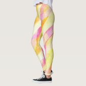 Lebhaftes Abstraktes Muster Leggings (Links)