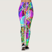 Lebhaftes Abstraktes Muster Leggings (Rückseite)