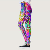 Lebhaftes Abstraktes Muster Leggings (Links)