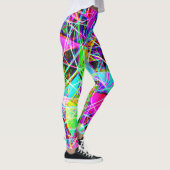 Lebhaftes Abstraktes Muster Leggings (Rechts)