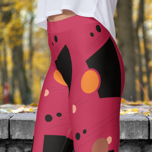 Lebhaftes, Abstraktes Muster Leggings