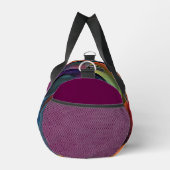 Lebhaftes Abstraktes Muster, Monogramm Duffle Bag (Rechts)