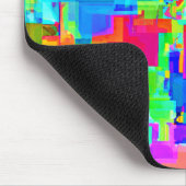 Lebhaftes Abstraktes Muster Mousepad (Ecke)