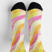 Lebhaftes Abstraktes Muster Socken (Oben)