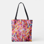Lebhaftes Abstraktes Muster Tasche (Rückseite)