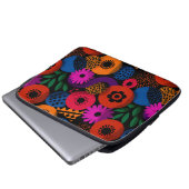 Lebhaftes Abstraktes Muster und geometrisches Must Laptopschutzhülle (Vorne Knopf)