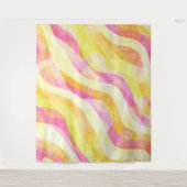 Lebhaftes Abstraktes Muster Wandteppich (Vorderseite)