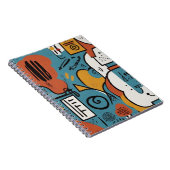 Lebhaftes Abstraktes Notebook-Design Notizblock (Rechte Seite)