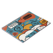 Lebhaftes Abstraktes Notebook-Design Notizblock (Linke Seite)