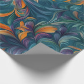 Lebhaftes Abstraktes Paisley-Inspiriert Muster (2) Geschenkpapier (Ecke)
