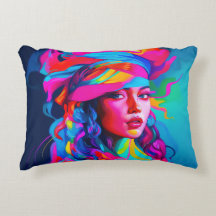 Lebhaftes Abstraktes Portrait