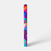 Lebhaftes Abstraktes Portrait Samsung Galaxy Hülle (Linke Seite)