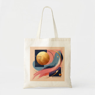 Lebhaftes Abstraktes Tote Bag - Bold Geometric Mus Tragetasche